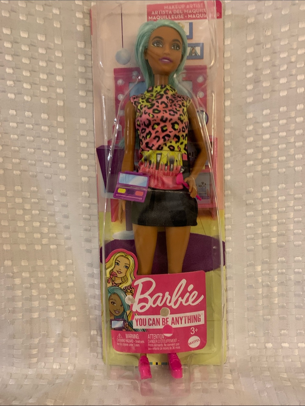 Barbie You Can Be Anything Makeup Artist Doll - Aqua Hair, new in box.